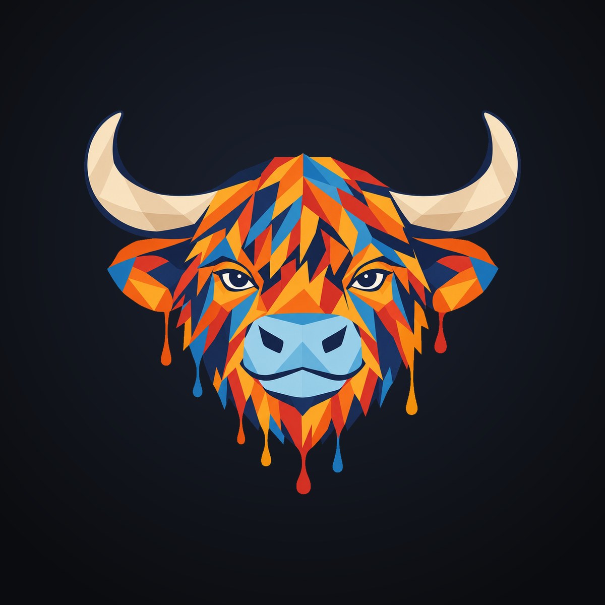 Buster Studios highland cow logo